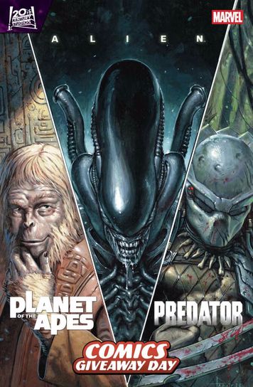 Alien, Predator, & Planet of the Apes #1 Cover